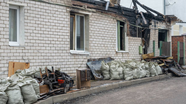 Professional Fire Damage Removal technician working in Big Lake, WA